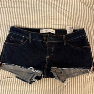 Abercrombie & Fitch Women's Navy Jean Shorts